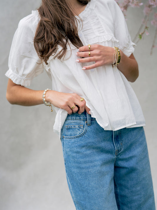 'Wren' Straight Leg Denim Pants