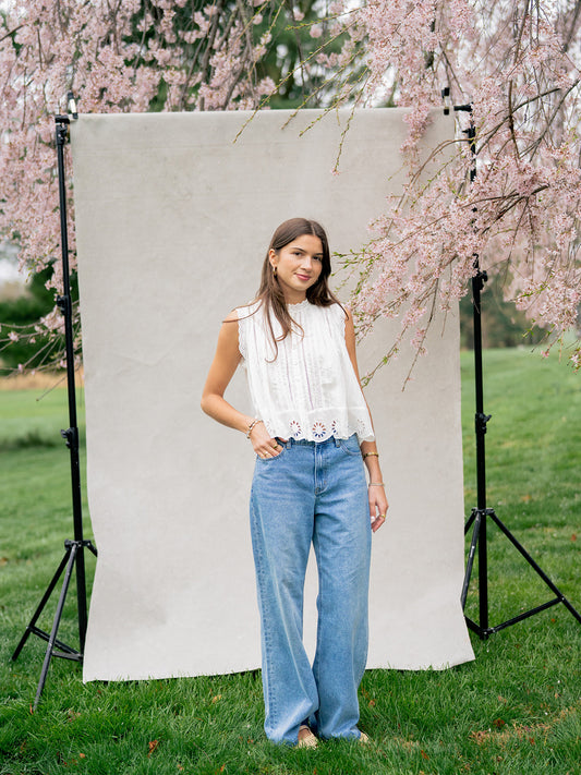 'Wren' Straight Leg Denim Pants