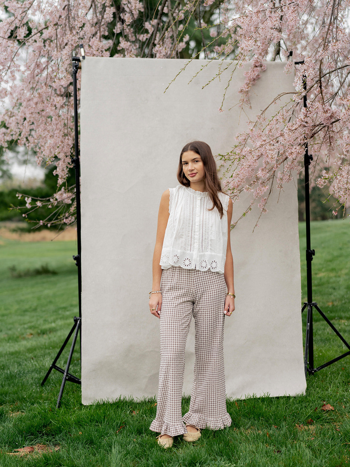 'Hazel' Gingham Pants