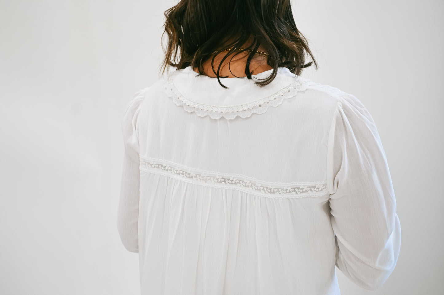 'Harmony' Cotton Dress in White