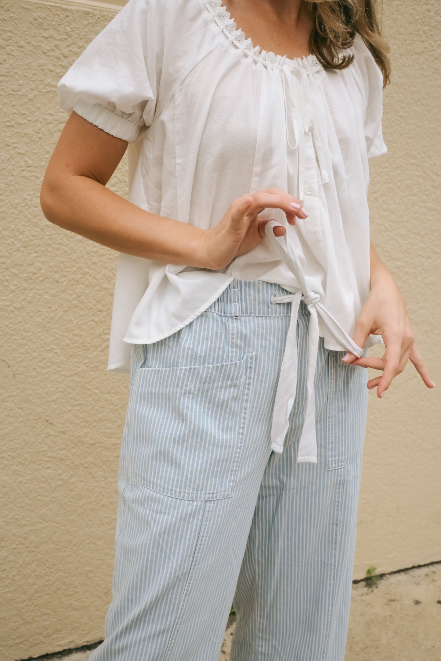 'Mandy' Striped Pants