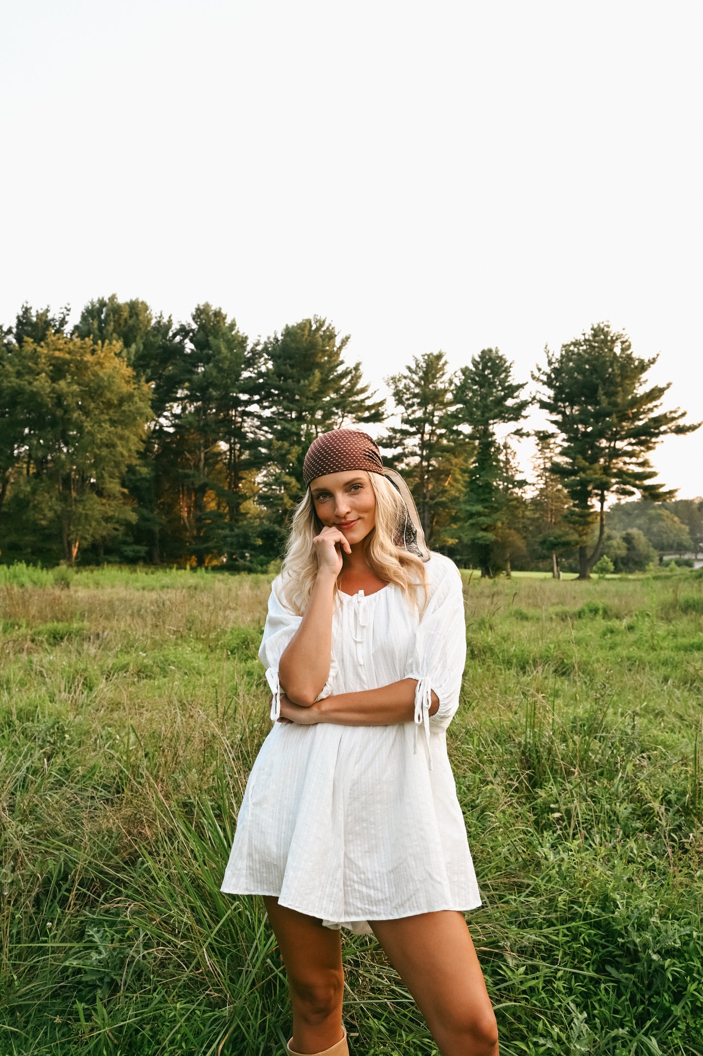 'Hosanna' Romper in White