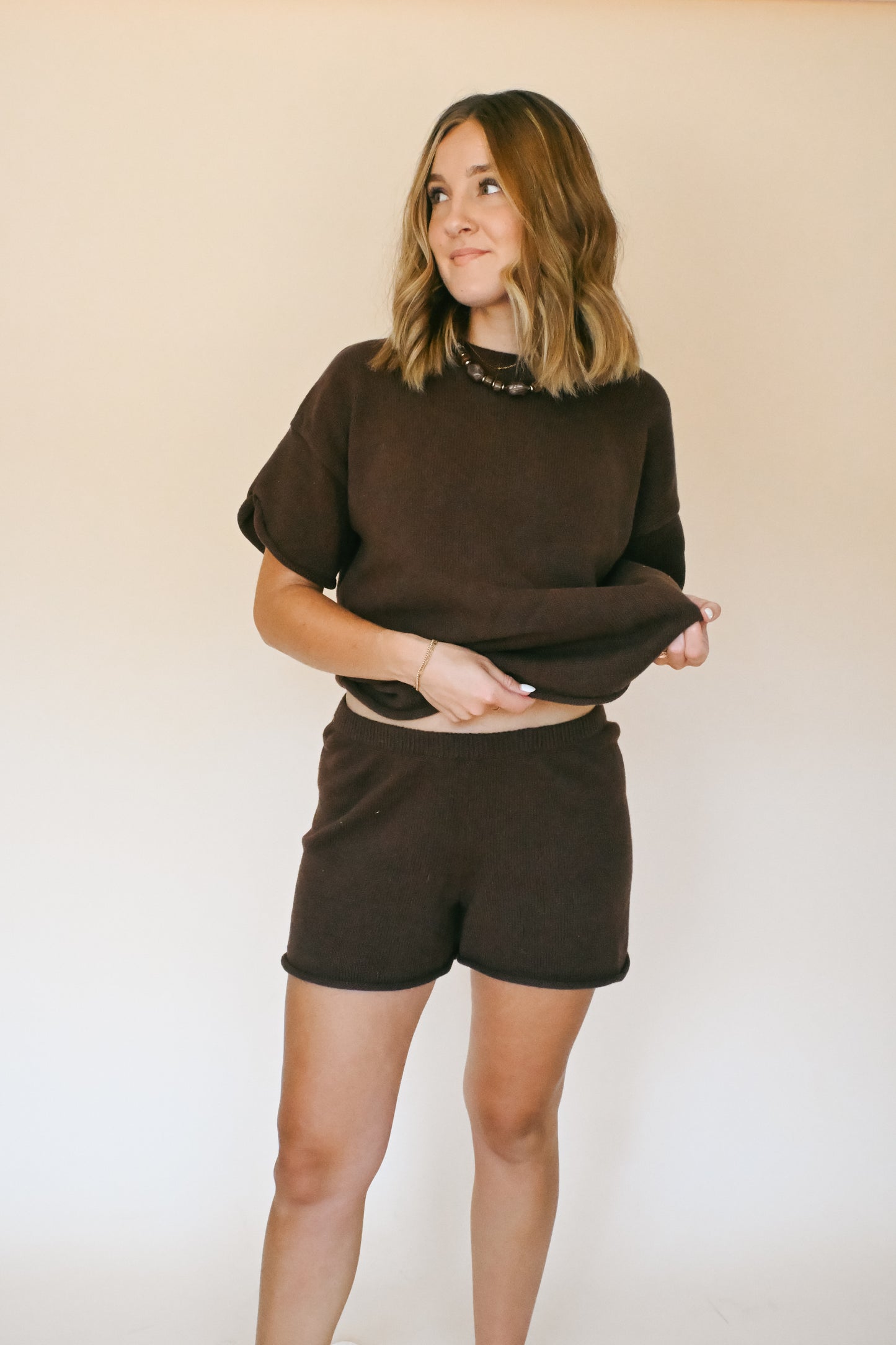 'Brindy' Cotton Set in Espresso