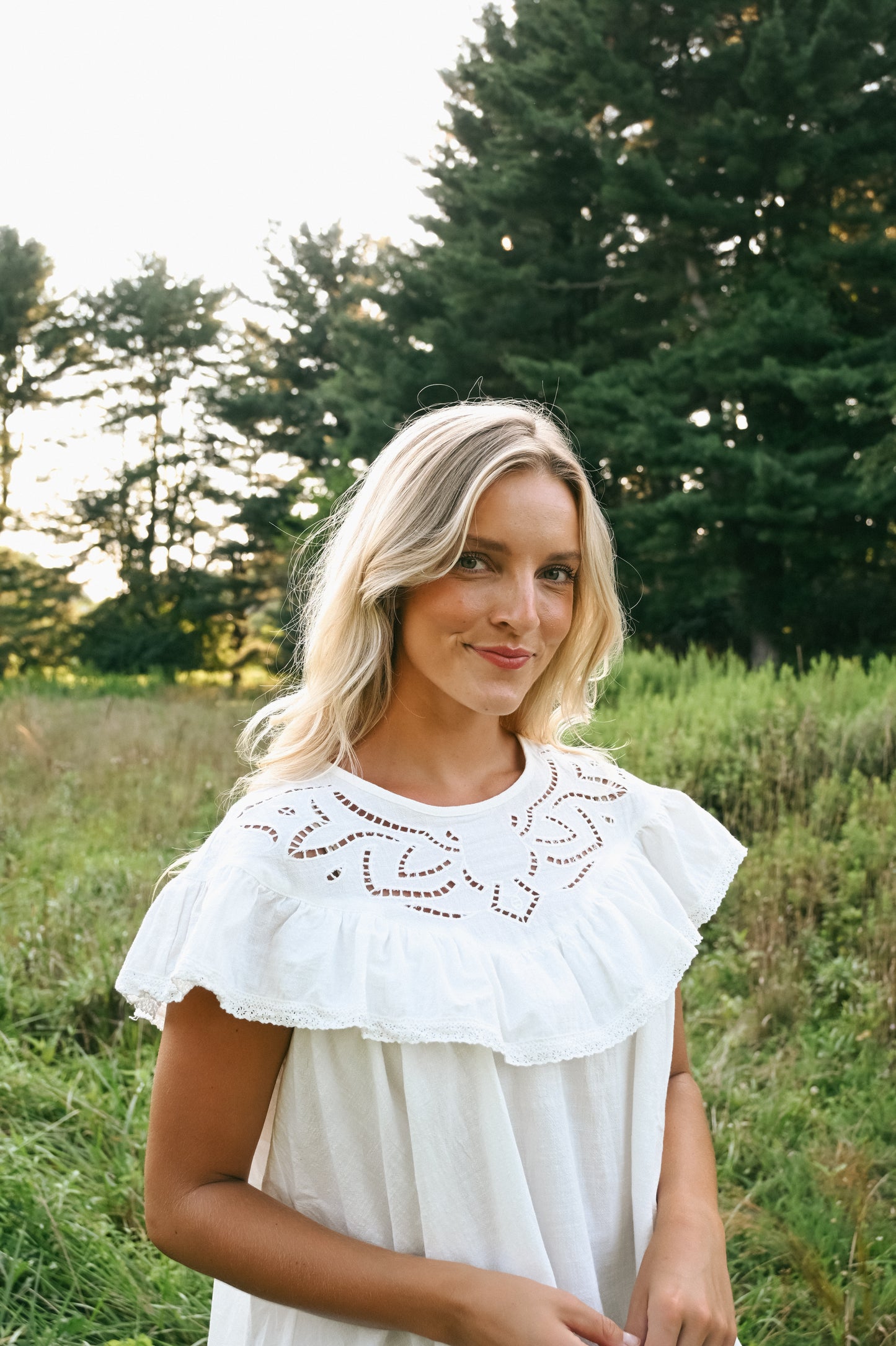 'Lainey' Cotton Top