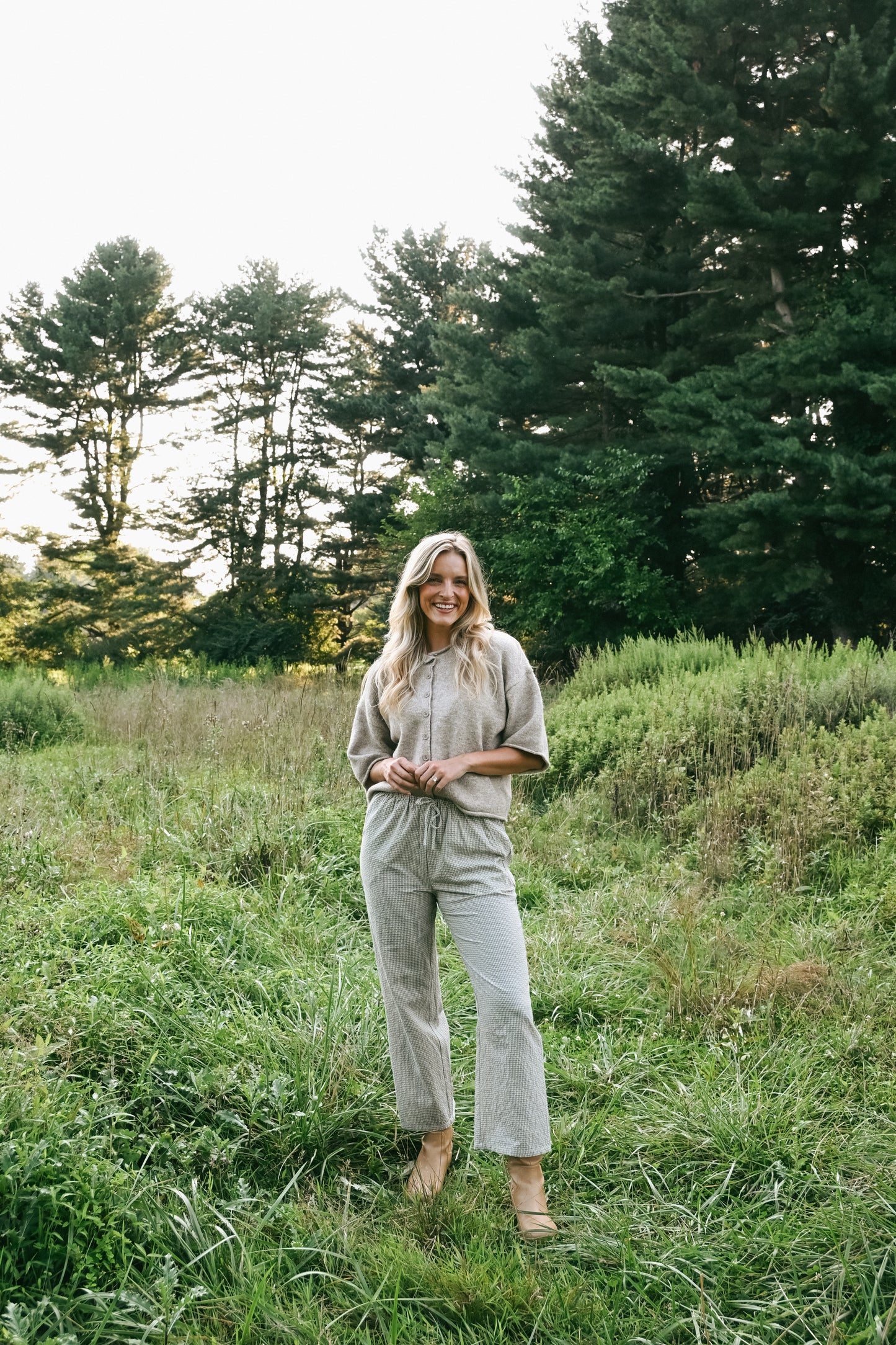 'Bentley' Plaid Pants in Blue