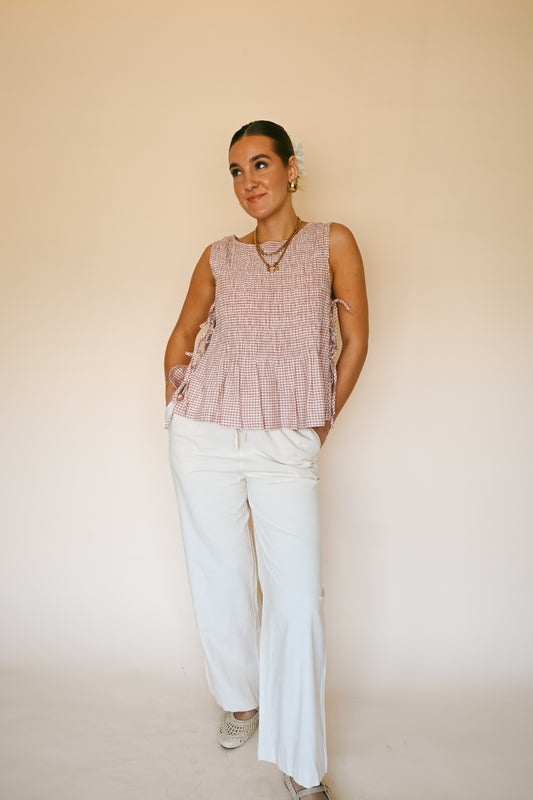 'Blaken' Pants in Cream