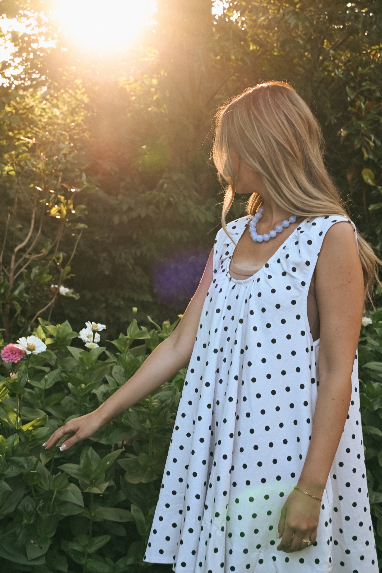 'Piper' Polka Dot Swing Dress