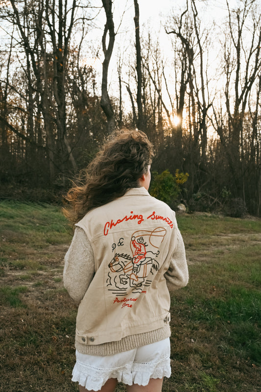 Chasing Sunsets Embroidered Vest