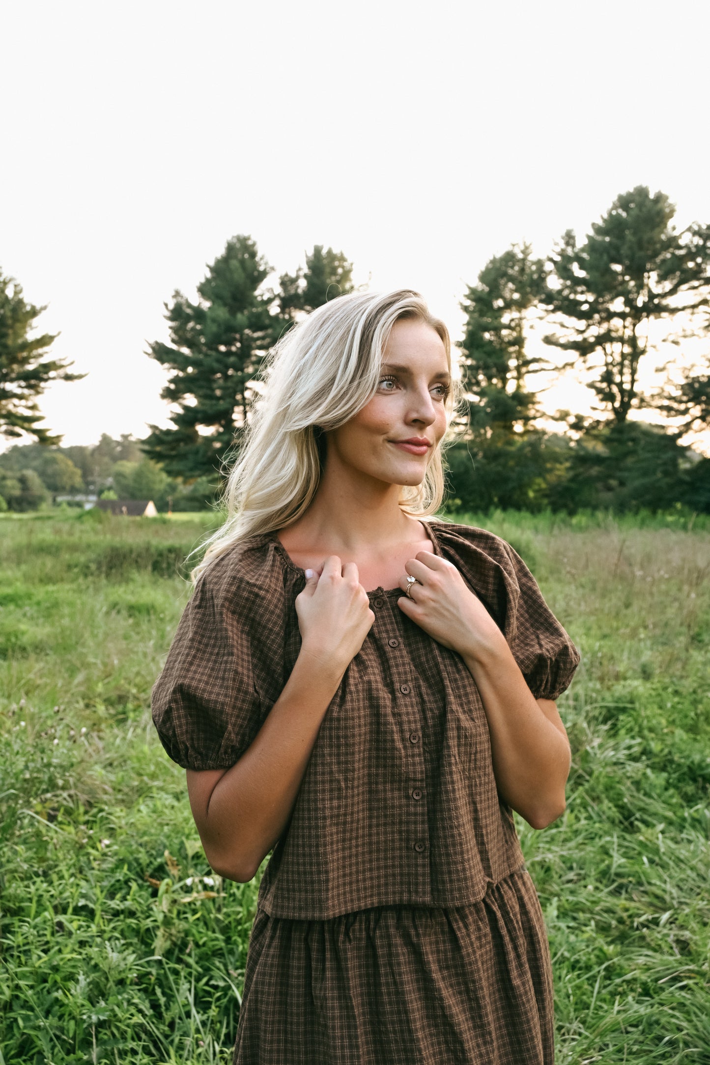 'Oakley' Skirt Set in Chestnut