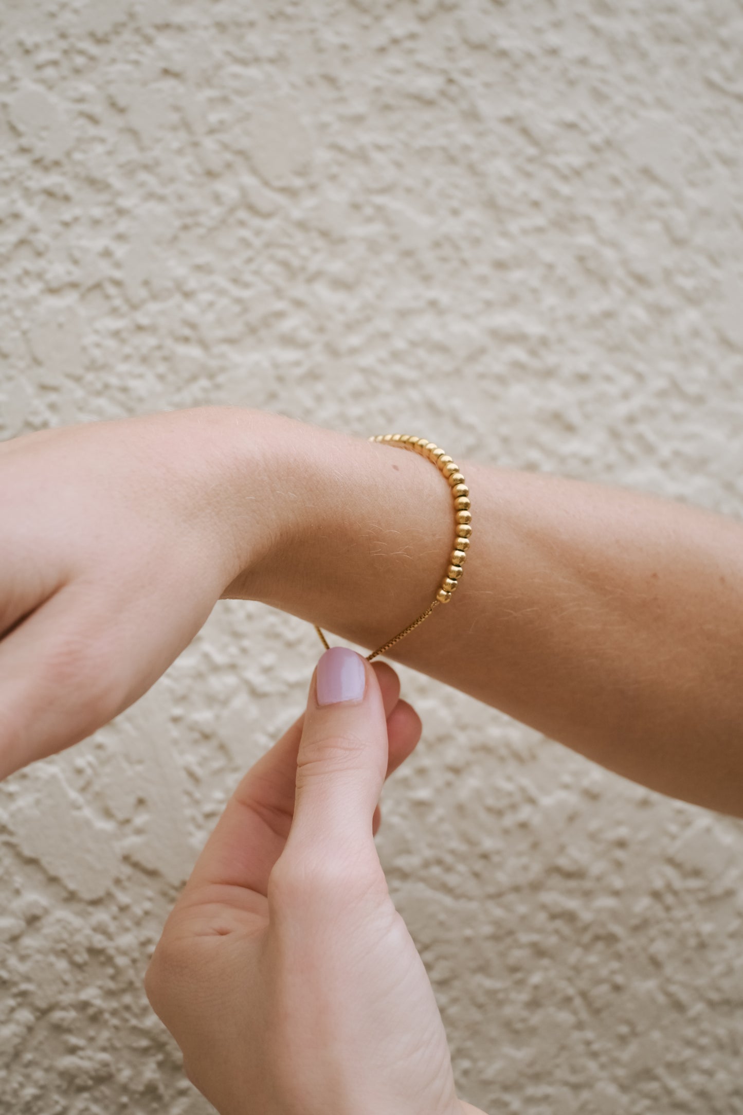 'Liliane' 18K Gold Beaded Bracelet