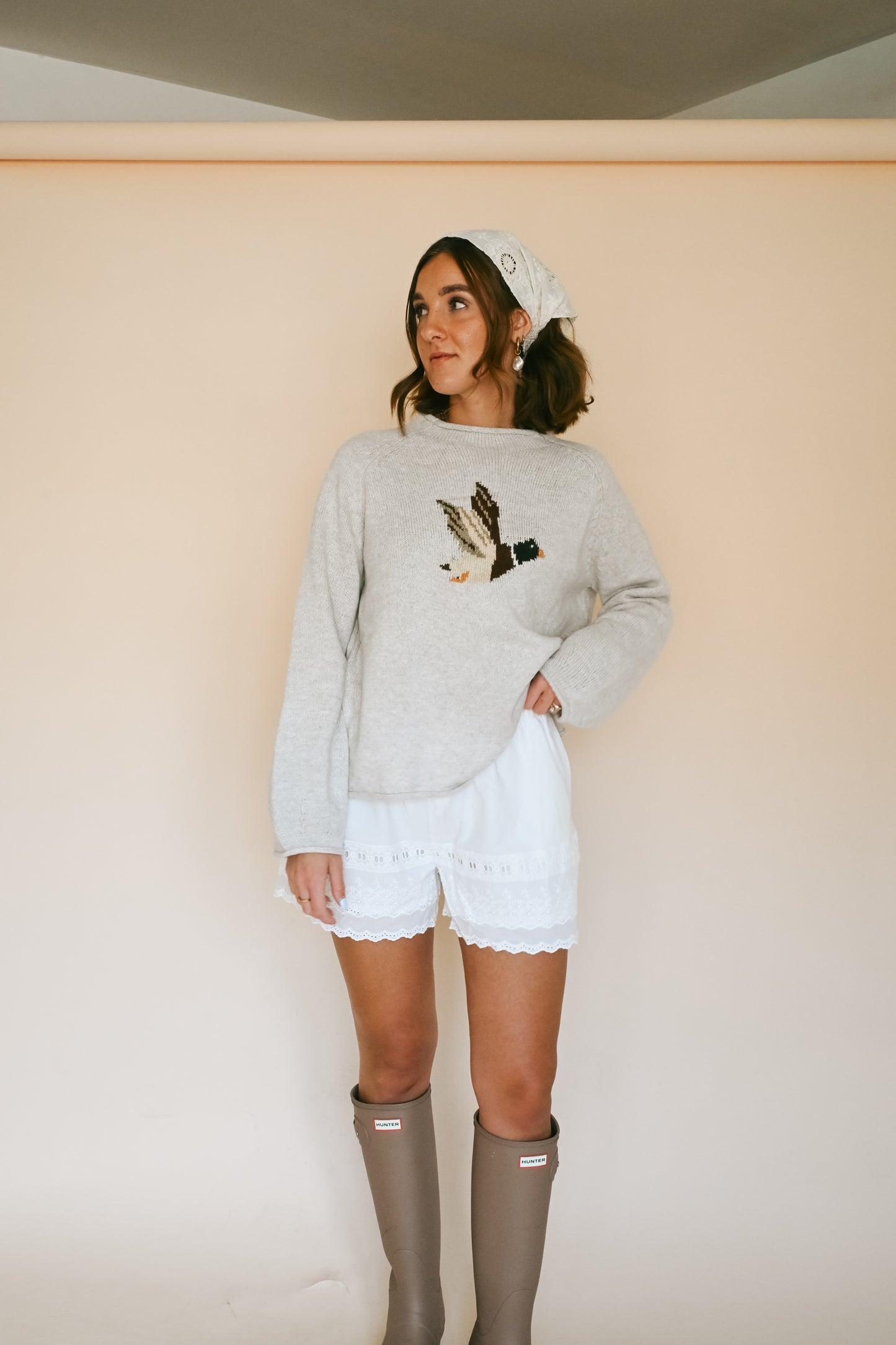 'Mason' Duck Sweater in Oat