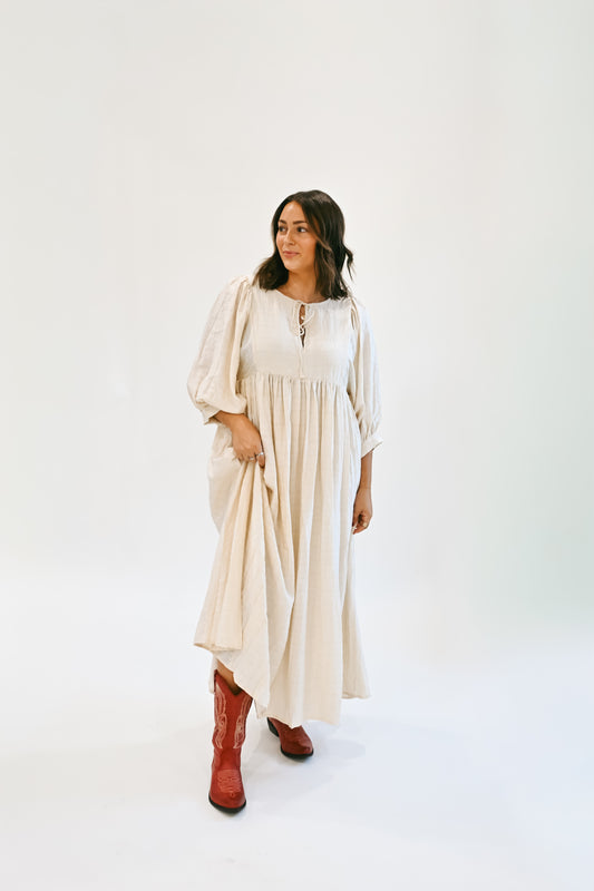 'Franklin' Maxi Dress in Natural