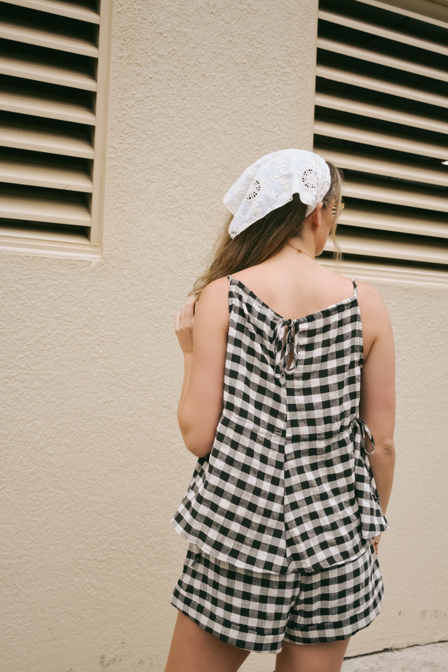 'Annabelle' Gingham Set Top