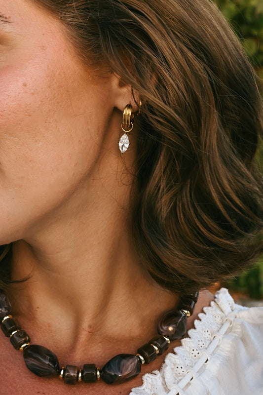 'Saffron' Teardrop Huggies