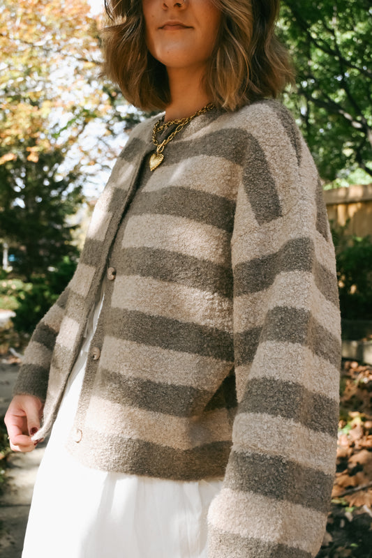 'Sawyer' Striped Cardigan