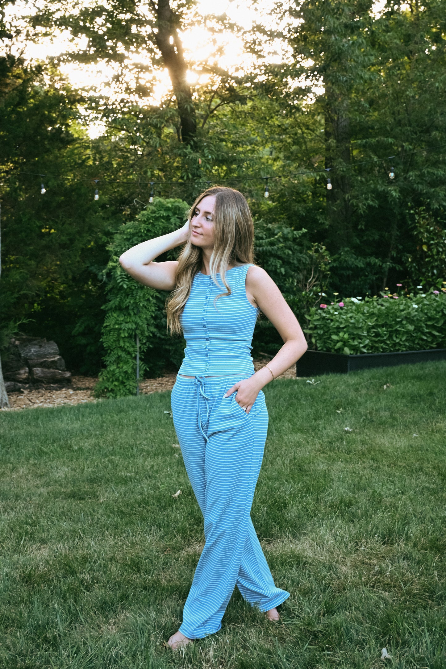 'Dover' Set in Dusty Blue