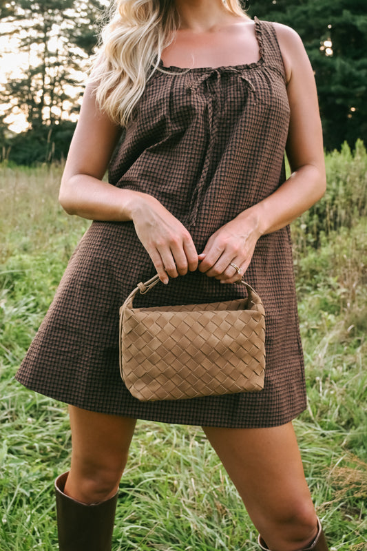 'Chelsea' Woven Suede Bag