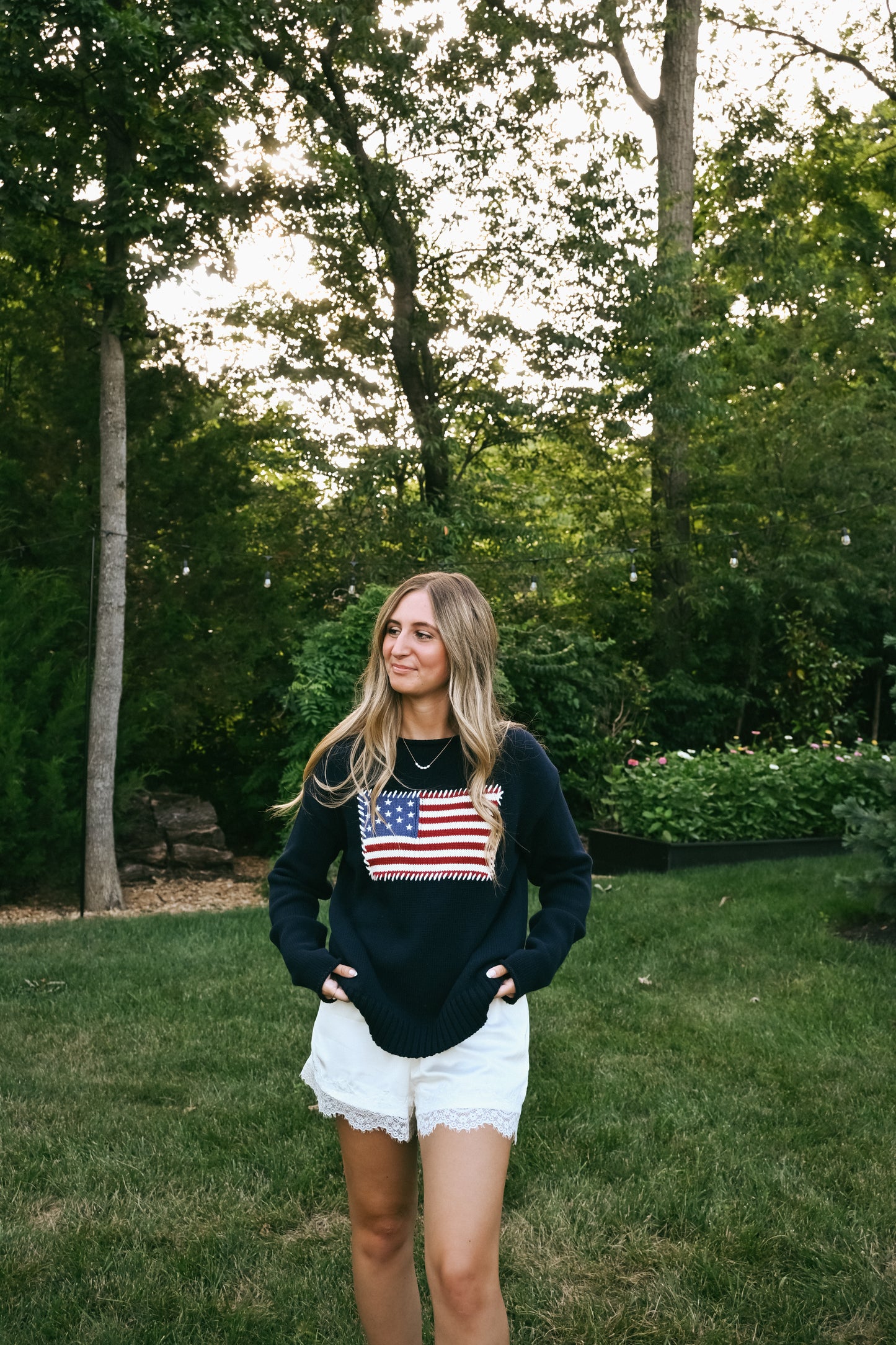 'Americana' Cotton Sweater