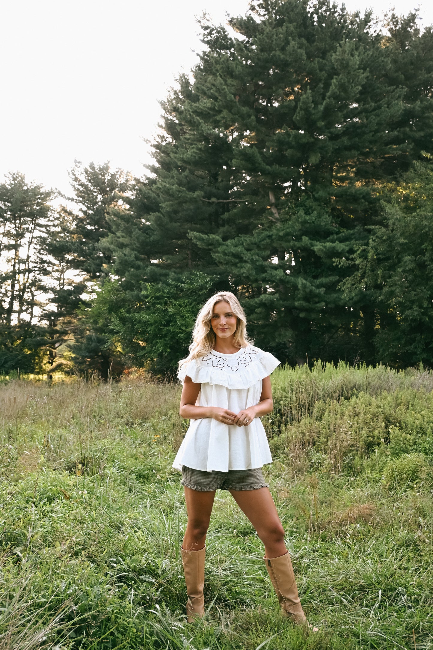 'Lainey' Cotton Top