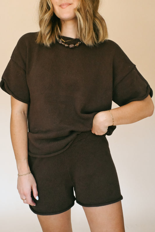 'Brindy' Cotton Set in Espresso