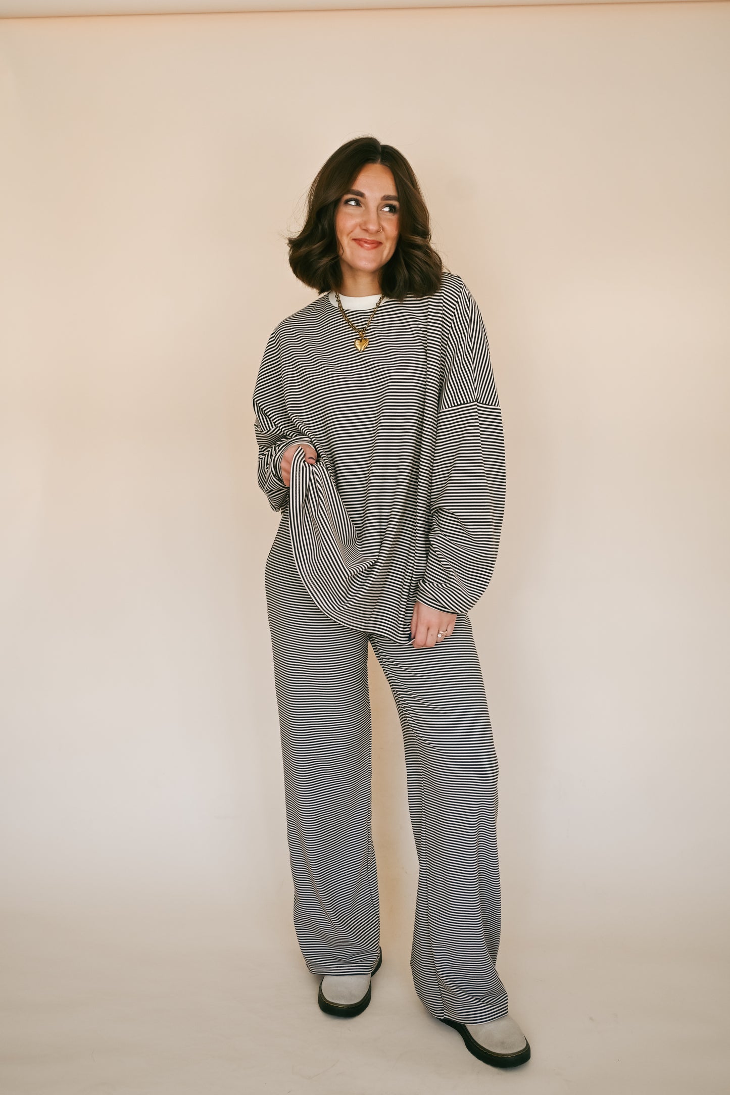 'Monroe' Set Top in Brown