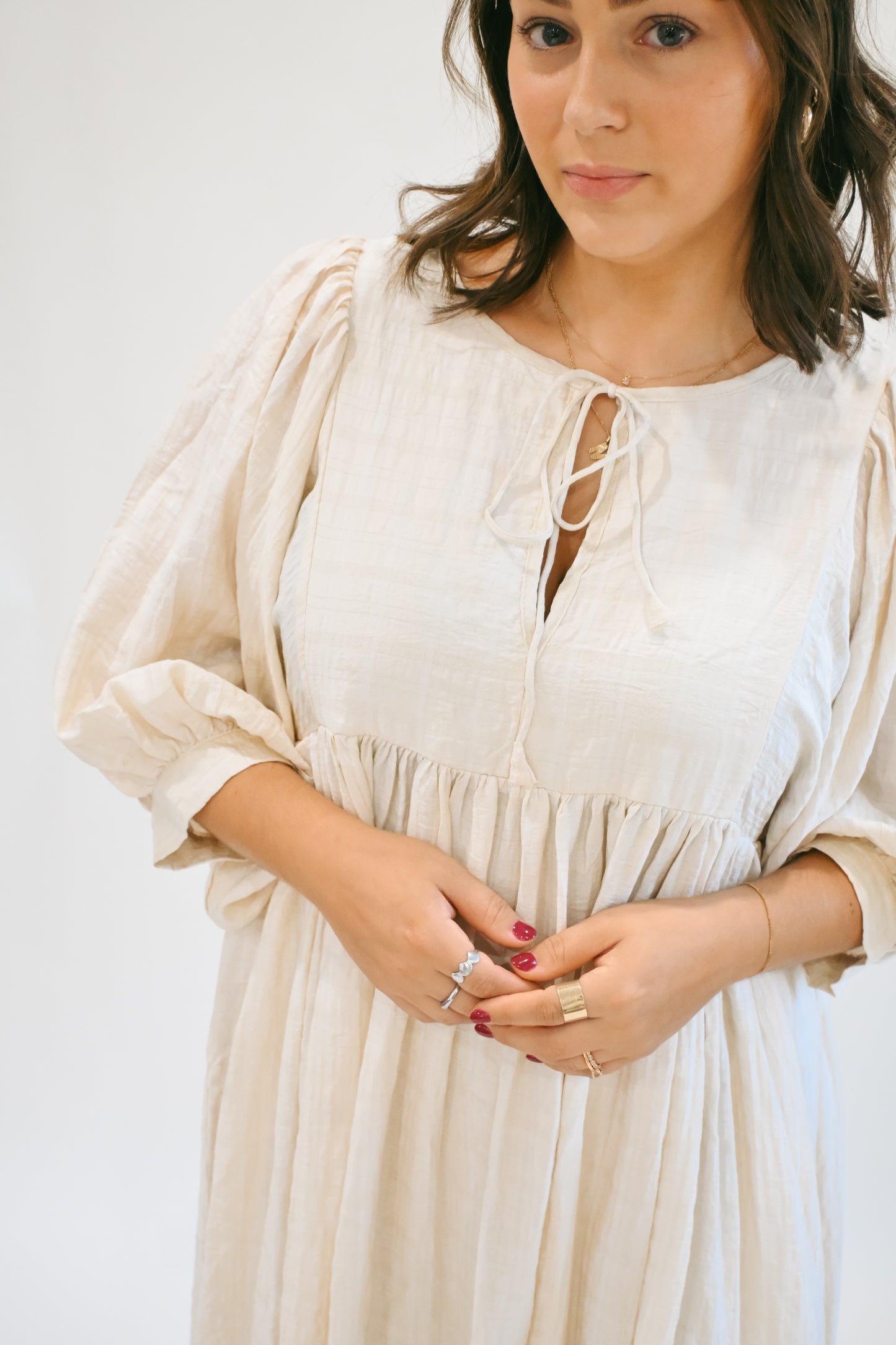 'Franklin' Maxi Dress in Natural