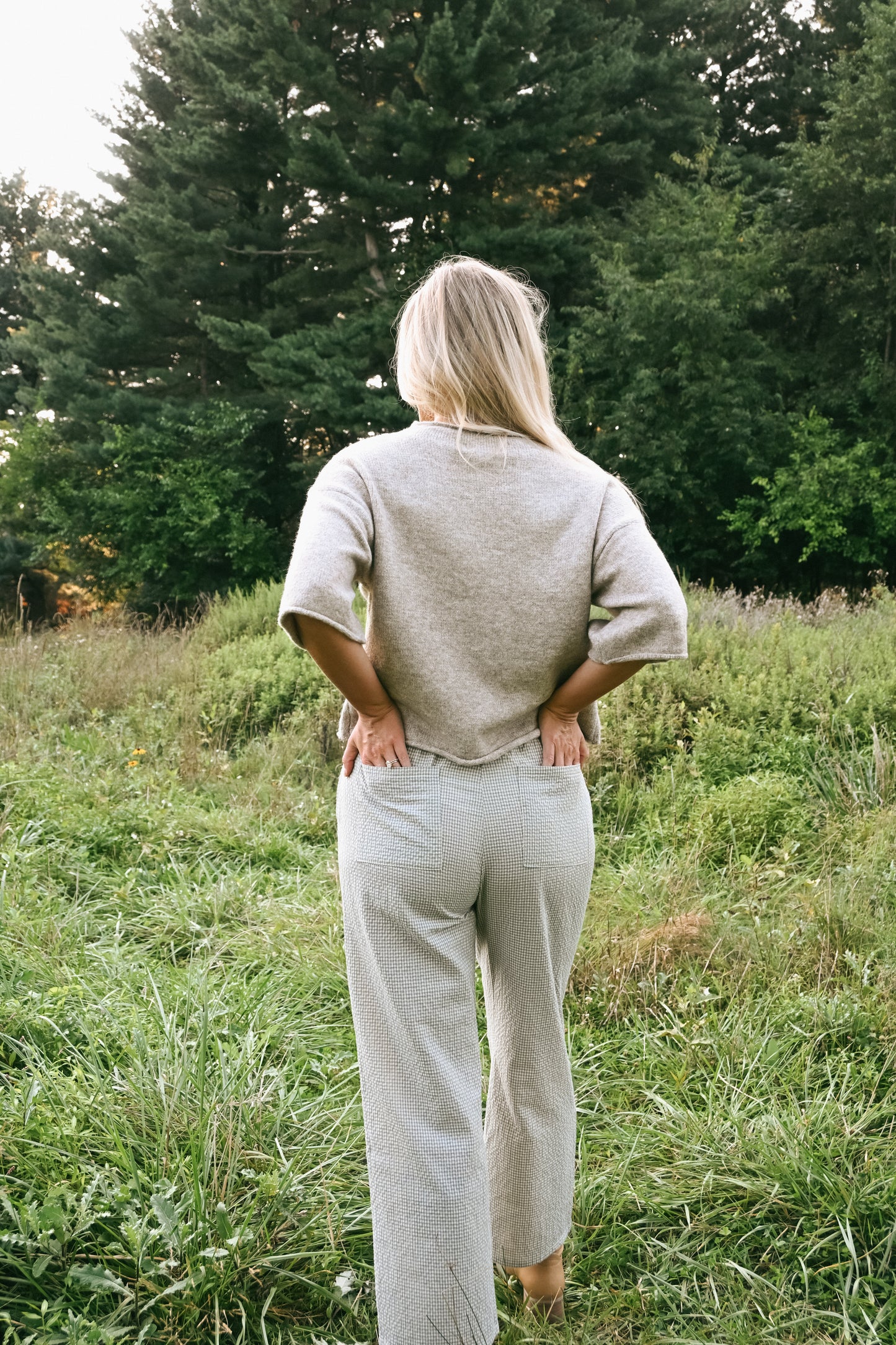 'Bentley' Plaid Pants in Blue