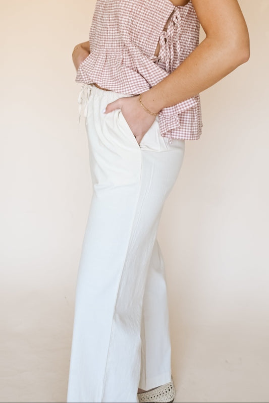 'Blaken' Pants in Cream