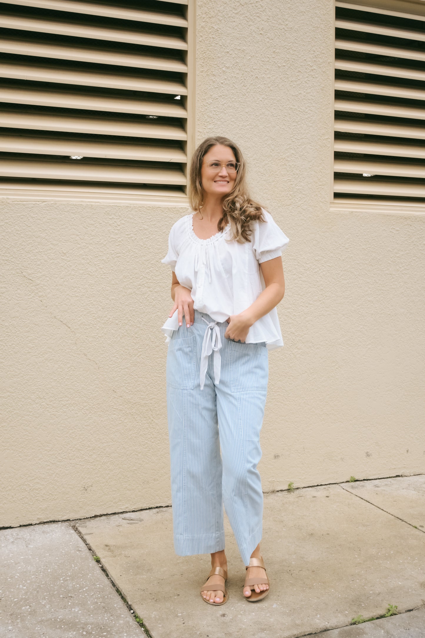 'Mandy' Striped Pants