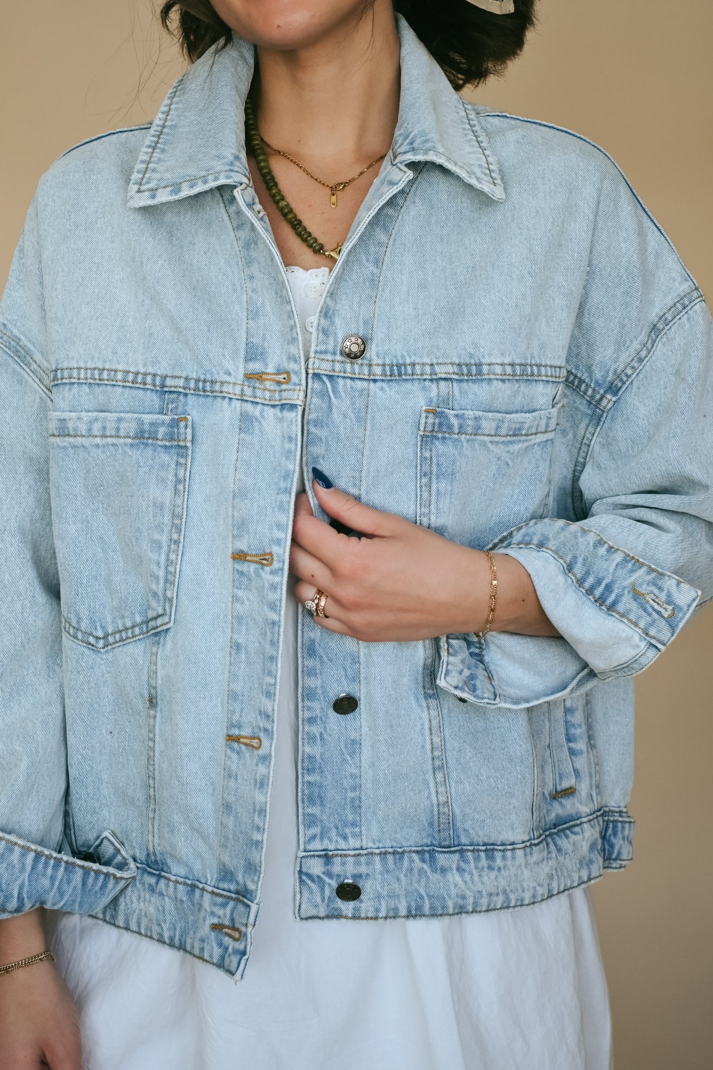 'Winston' Jacket in Light Denim