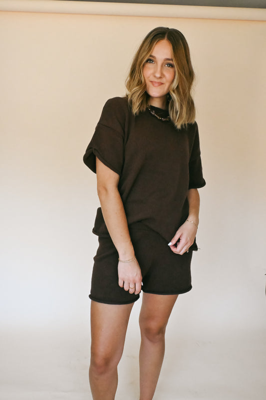 'Brindy' Cotton Set in Espresso