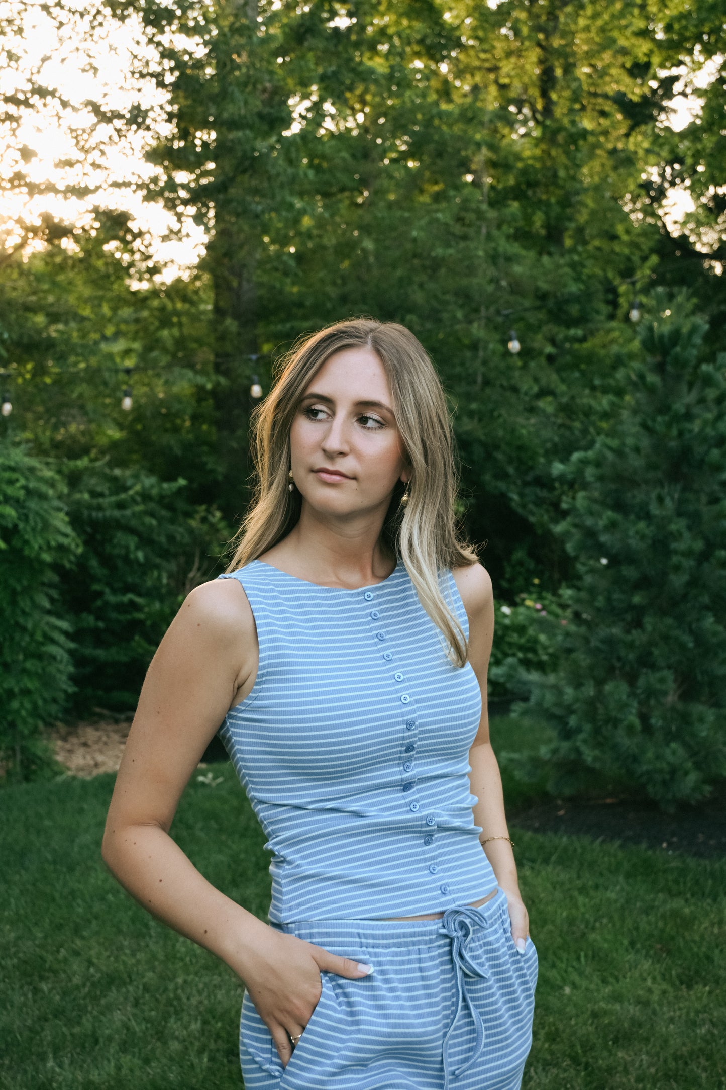 'Dover' Set in Dusty Blue