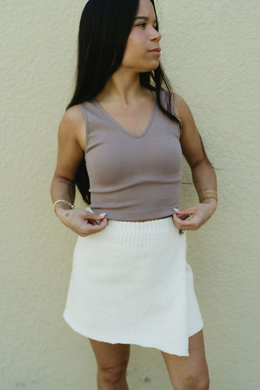 On The Go Stretch Tank in Espresso