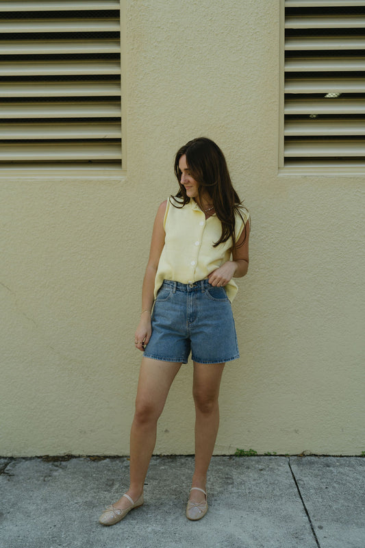 'Maverick' Denim Mom Shorts