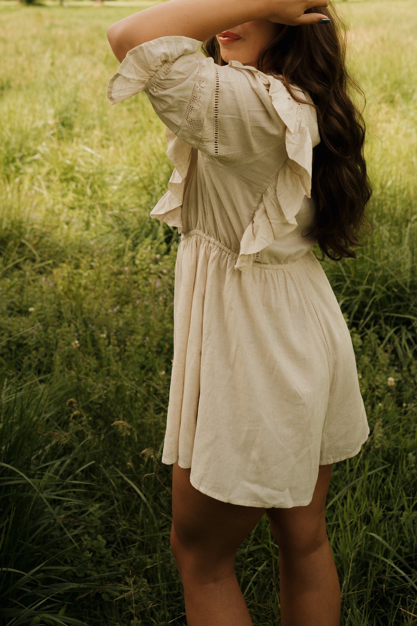 'Augustine' Romper in Oat