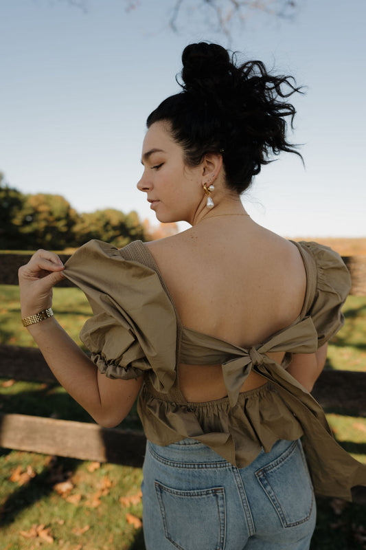 ‘Miah’ Top in Olive