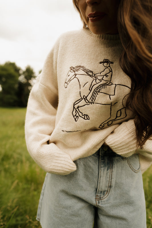 (RESTOCK COMING) 'Riverton' Sweater in Oatmeal