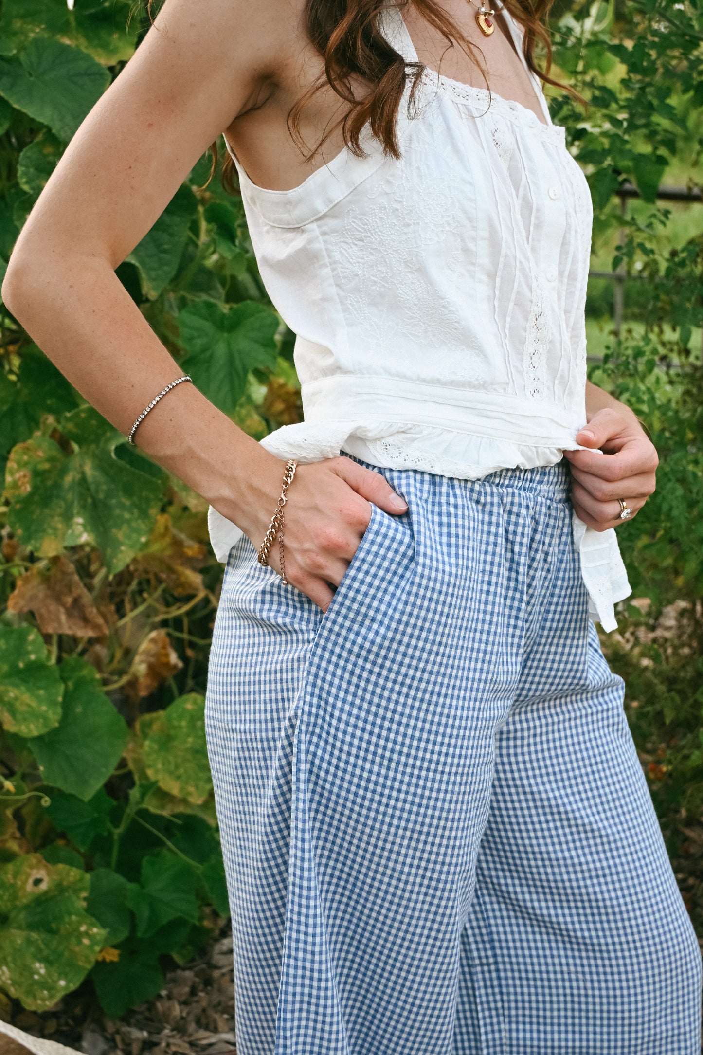 'Nantucket' Gingham Pants