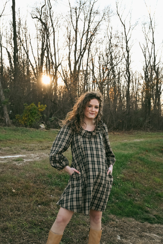 'Carolena' Plaid Mini Dress