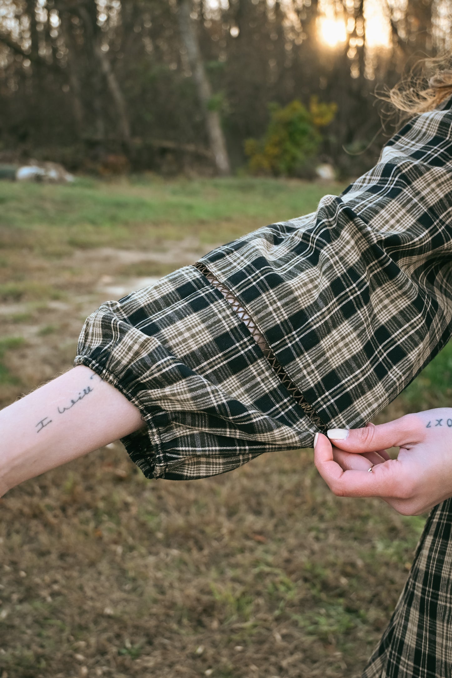 'Carolena' Plaid Mini Dress