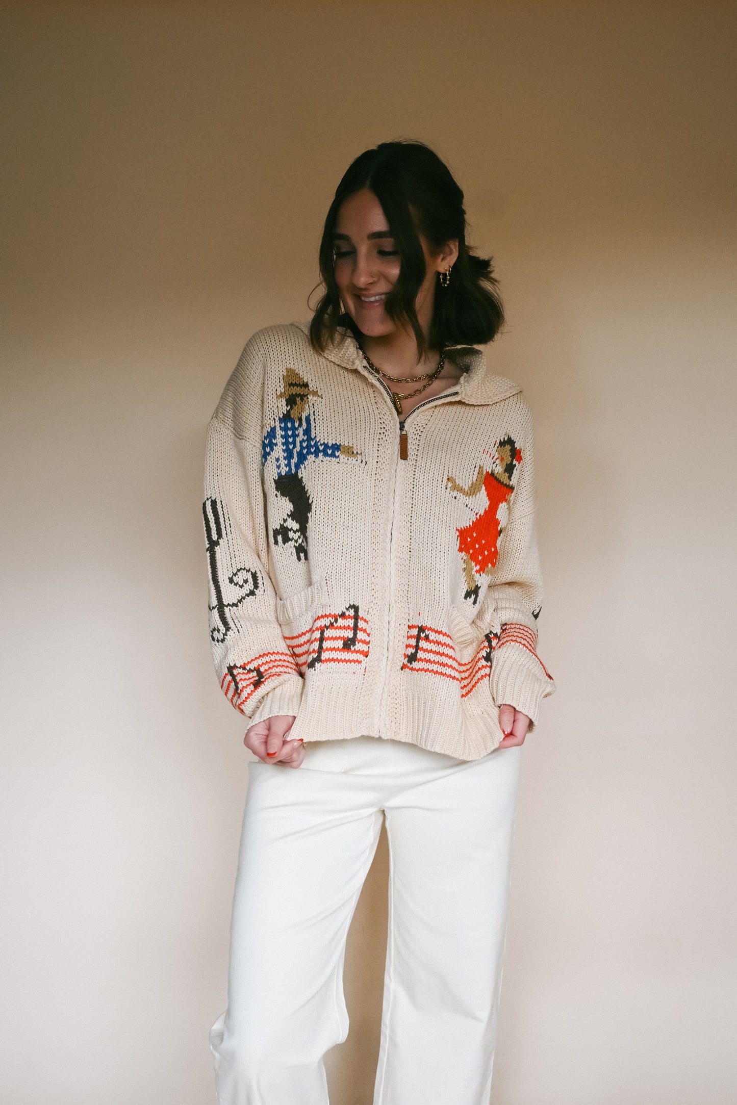 'Harper' Ruffle Pants in Cream