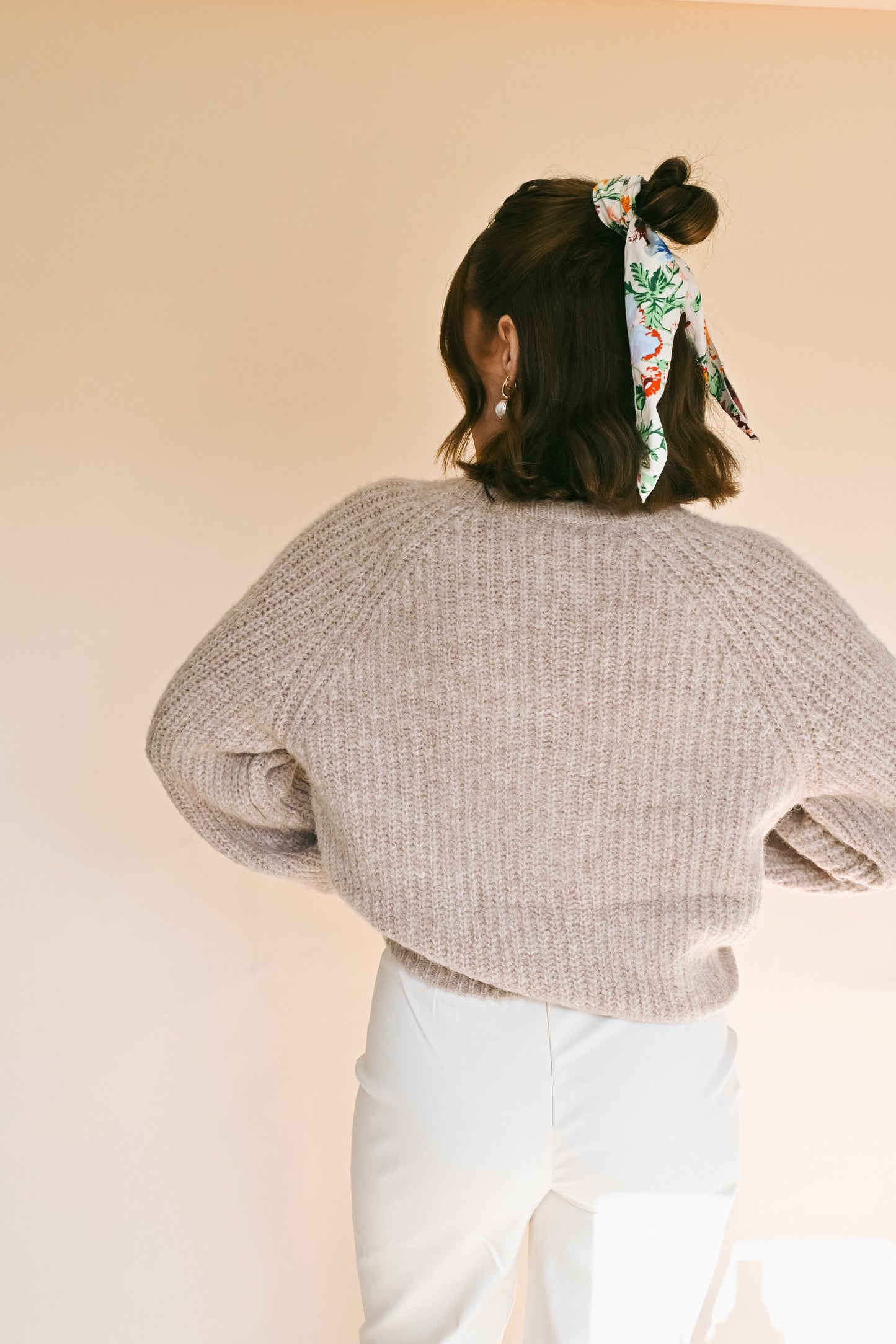 'Mari' Cardigan in Dusty Pink