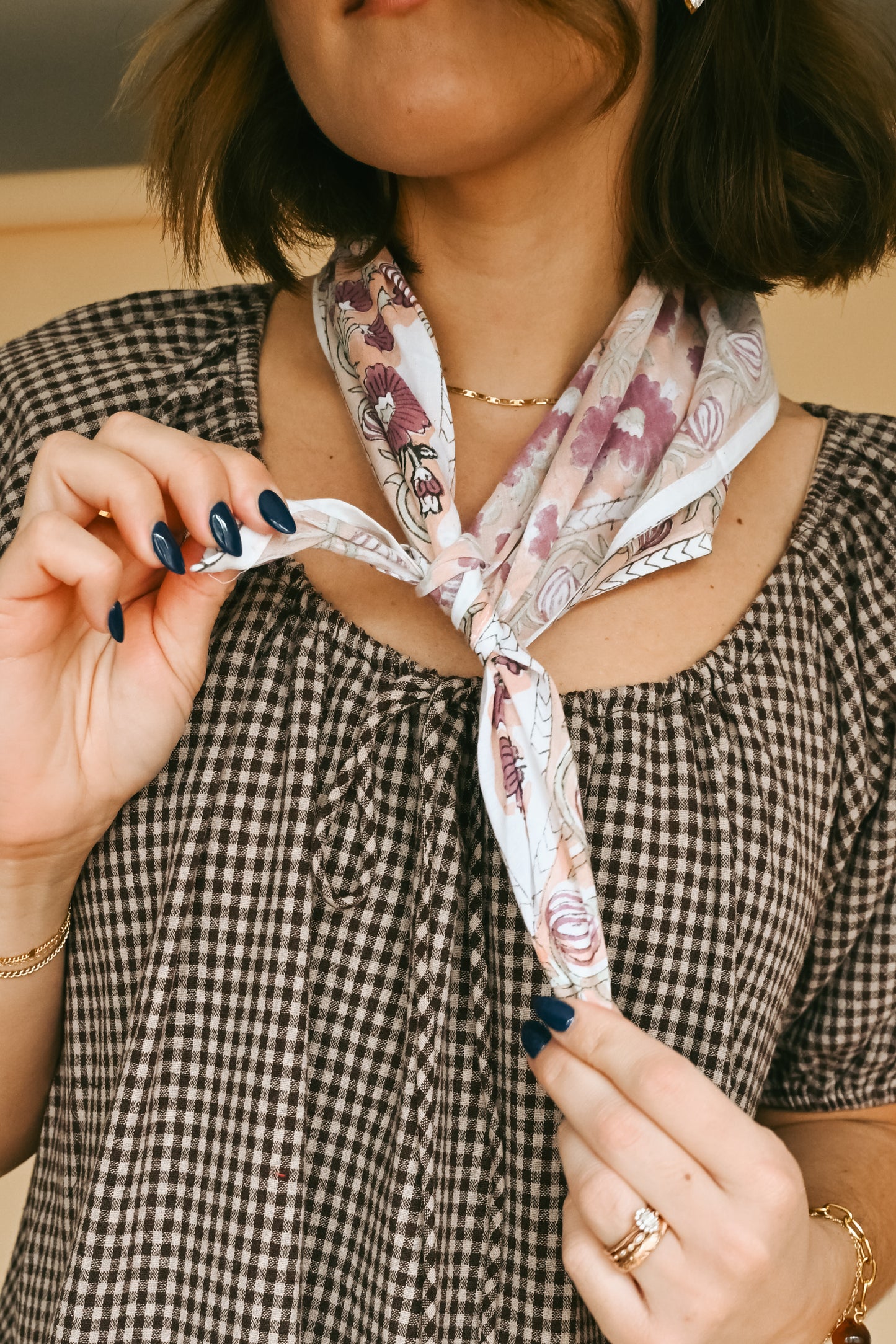 Cotton Scarf in Peachy