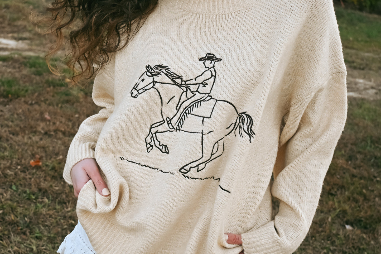RESTOCKED 'Riverton' Sweater in Oatmeal