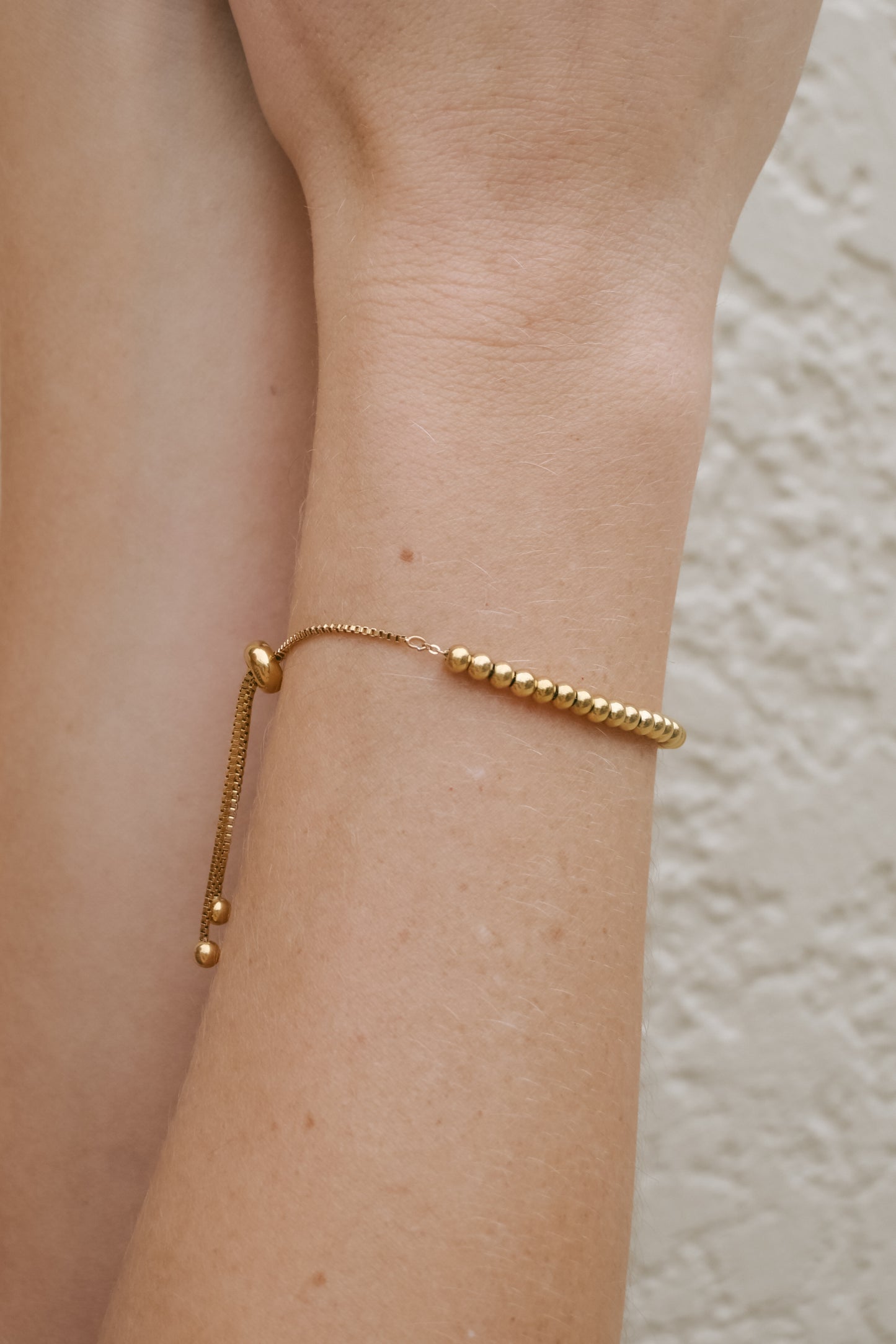 'Liliane' 18K Gold Beaded Bracelet