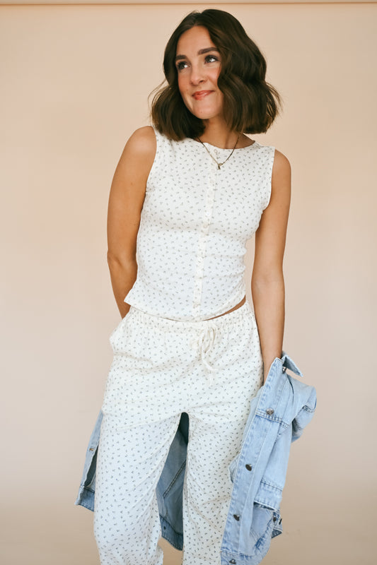 'Dandi' Floral Set in Cream