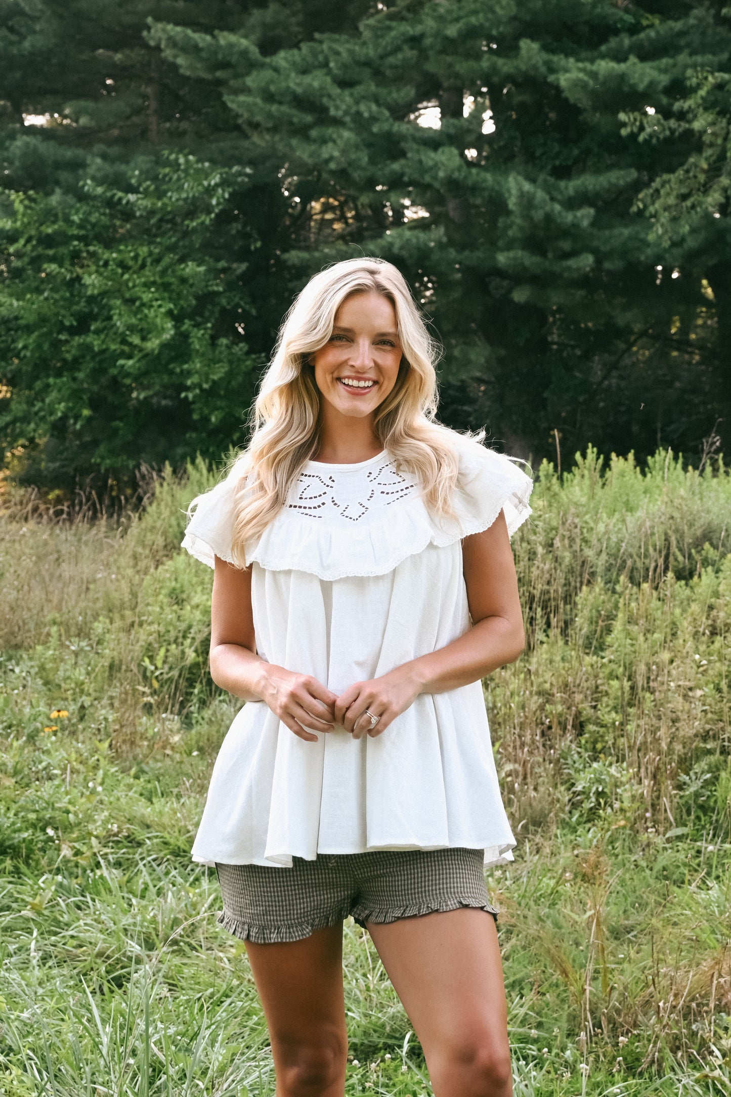 'Lainey' Cotton Top