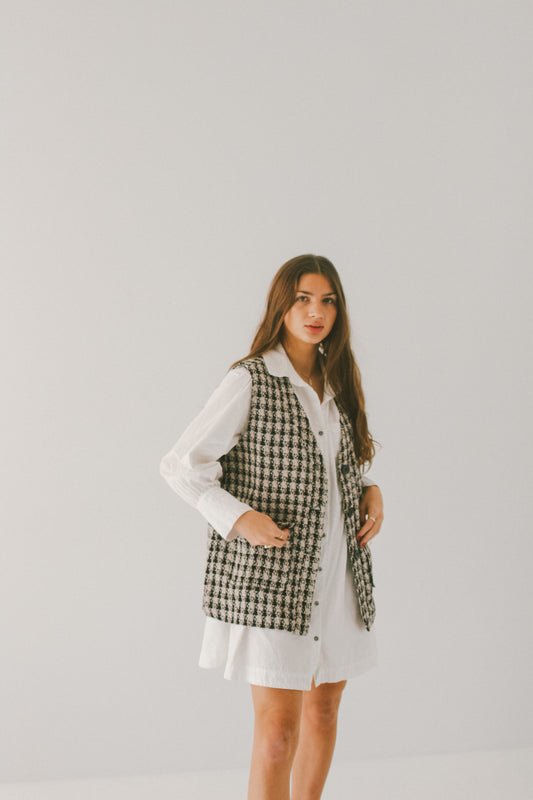 'Blair' Plaid Vest