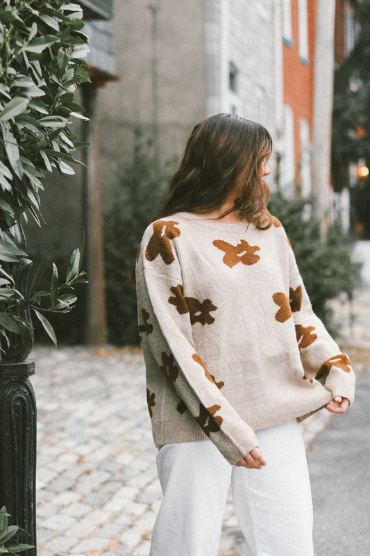 'Vienna' Floral Sweater