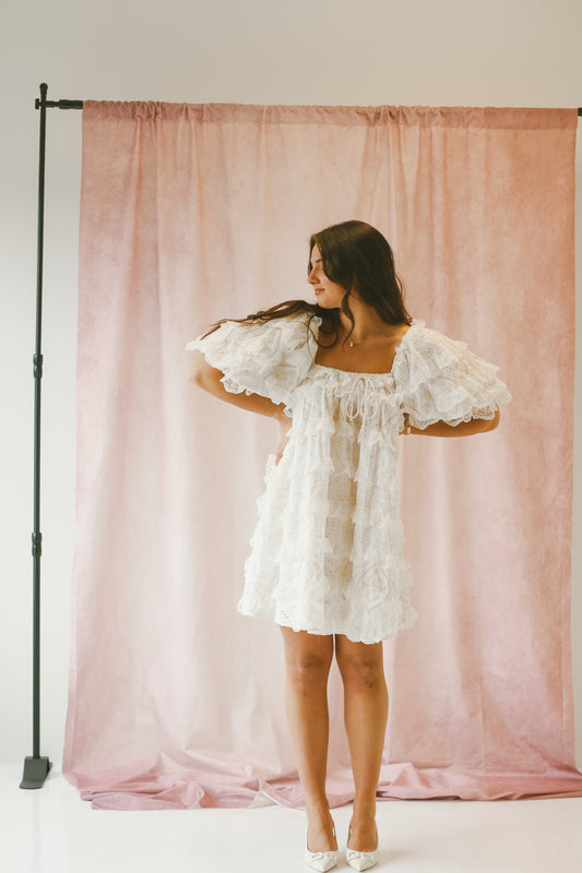'Avril' Dress in Cream